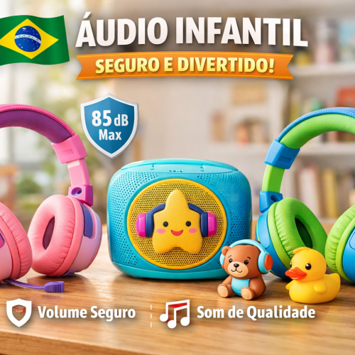 Audio fone de ouvido